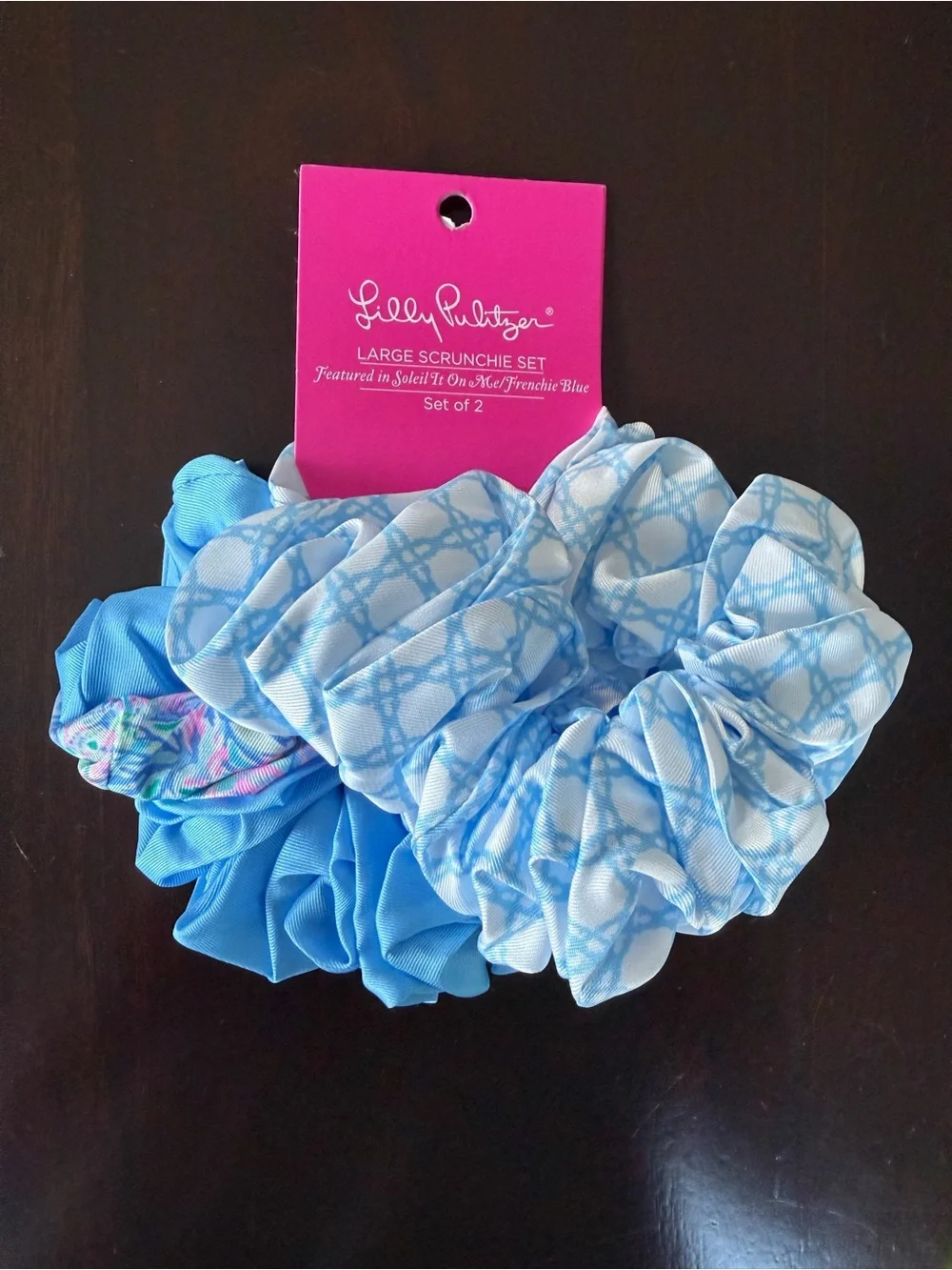 Lilly Pulitzer Hair Scrunchie- RETRO 90’s Preppy- 2 Pack